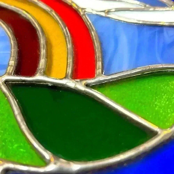Stained Glass Rainbow Decoration Pride Window Home Art Nature Sunlight Handmade - Picture 3 of 7